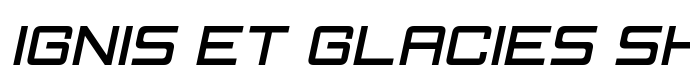 предпросмотр шрифта Ignis et Glacies Sharp