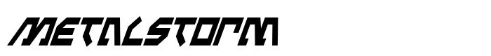 скачать шрифт Metalstorm предпросмотр шрифта Metalstorm
