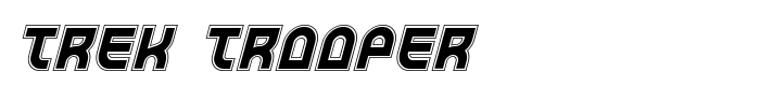 скачать шрифт Trek Trooper предпросмотр шрифта Trek Trooper