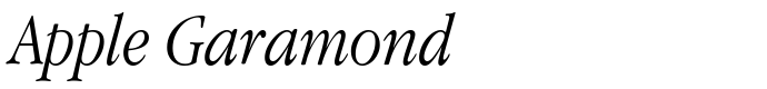 предпросмотр шрифта Apple Garamond