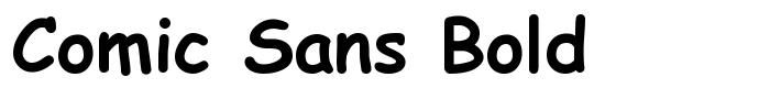 скачать шрифт Comic Sans Bold предпросмотр шрифта Comic Sans Bold