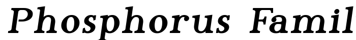 шрифт Phosphorus Family