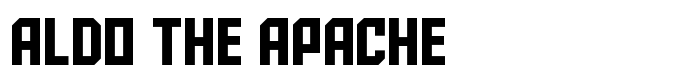 скачать шрифт Aldo the Apache предпросмотр шрифта Aldo the Apache