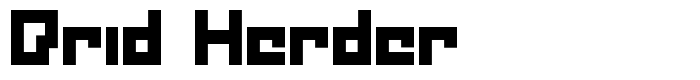 предпросмотр шрифта Drid Herder