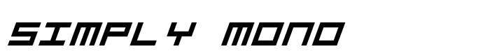 скачать шрифт Simply Mono предпросмотр шрифта Simply Mono