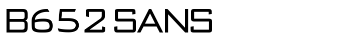 шрифт B652 Sans