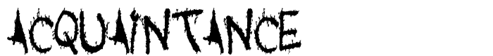 шрифт Acquaintance