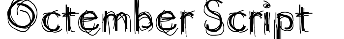 шрифт Octember Script