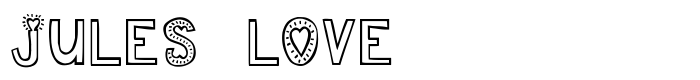 скачать шрифт Jules Love предпросмотр шрифта Jules Love