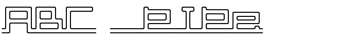 скачать шрифт ABC, pipe предпросмотр шрифта ABC, pipe