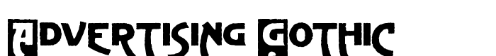 шрифт Advertising Gothic
