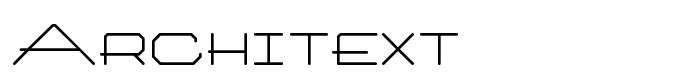 шрифт Architext