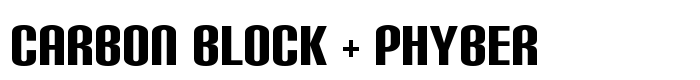 шрифт Carbon Block + Phyber