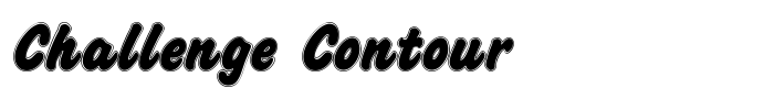 скачать шрифт Challenge Contour предпросмотр шрифта Challenge Contour