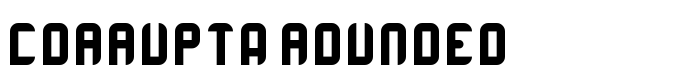 шрифт Corrupta Rounded