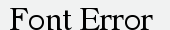 шрифт Font Error