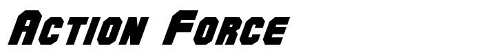 скачать шрифт Action Force предпросмотр шрифта Action Force