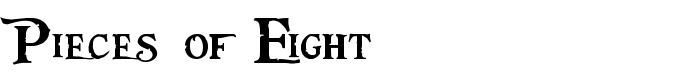 скачать шрифт Pieces of Eight предпросмотр шрифта Pieces of Eight