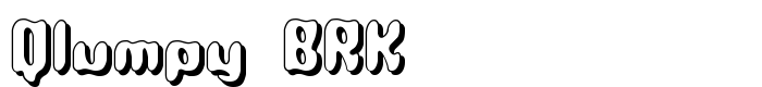 скачать шрифт Qlumpy BRK предпросмотр шрифта Qlumpy BRK