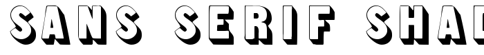 скачать шрифт Sans Serif Shaded предпросмотр шрифта Sans Serif Shaded