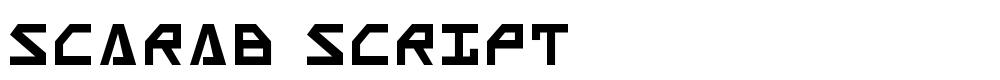 шрифт Scarab Script