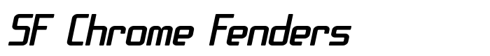 шрифт SF Chrome Fenders