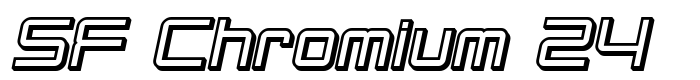 скачать шрифт SF Chromium 24 предпросмотр шрифта SF Chromium 24