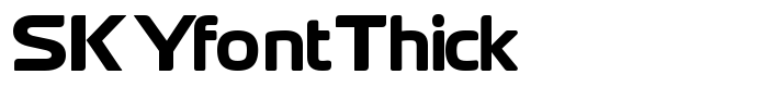шрифт SKYfontThick