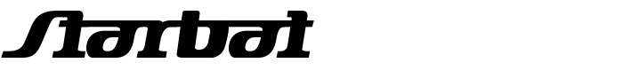 шрифт Starbat