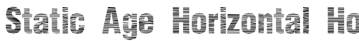 шрифт Static Age Horizontal Hold