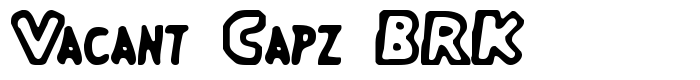 шрифт Vacant Capz BRK