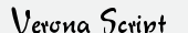 шрифт Verona Script