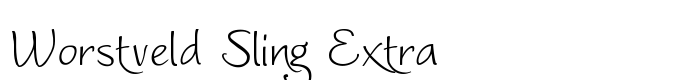 скачать шрифт Worstveld Sling Extra предпросмотр шрифта Worstveld Sling Extra
